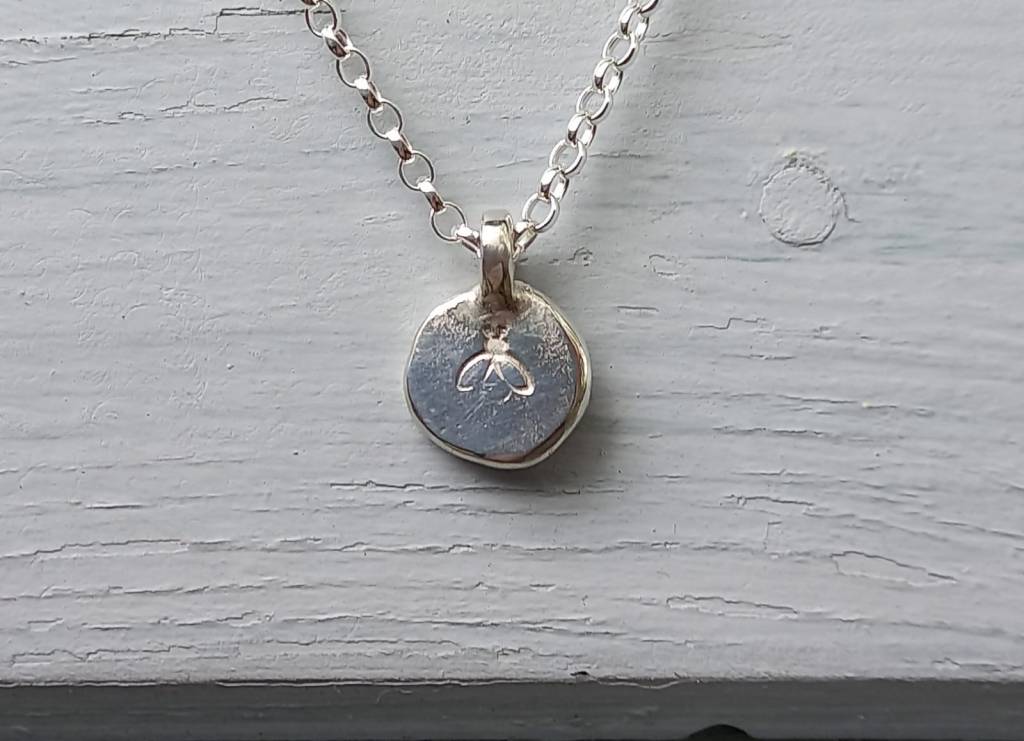 Bee Pebble Necklace