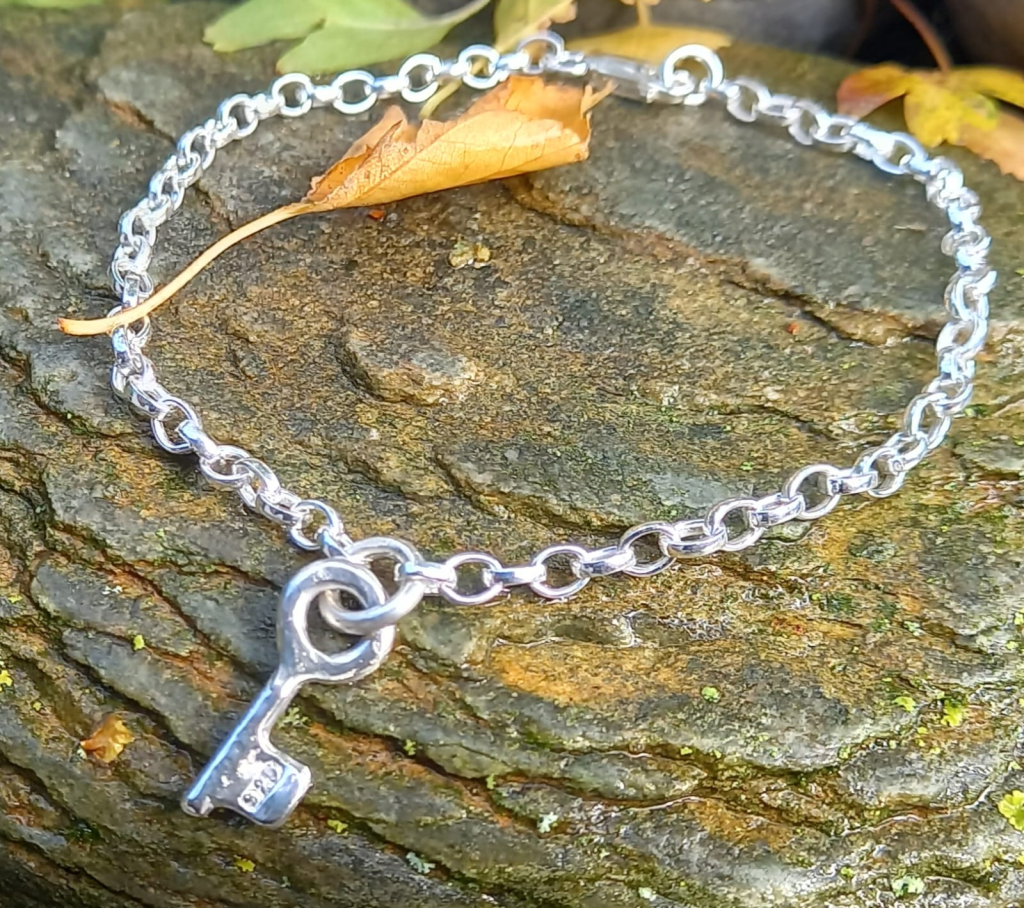 Silver Key Bracelet