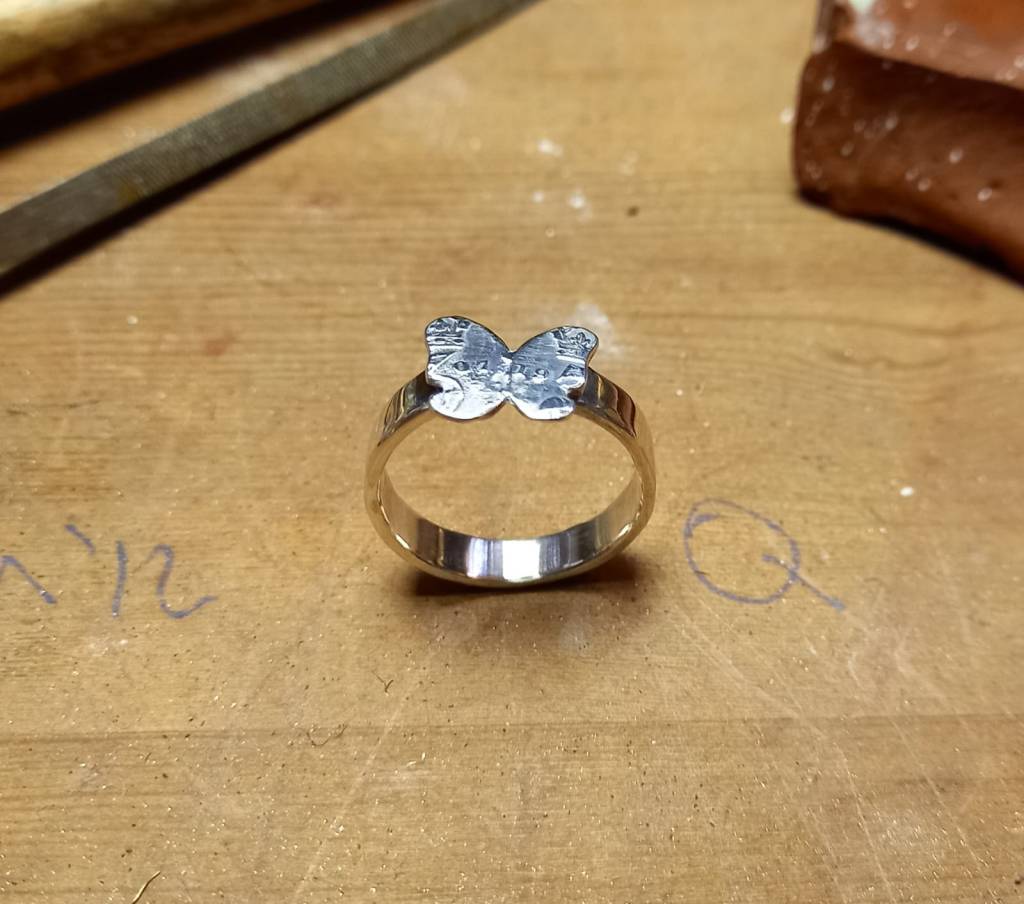 Silver Butterfly Ring
